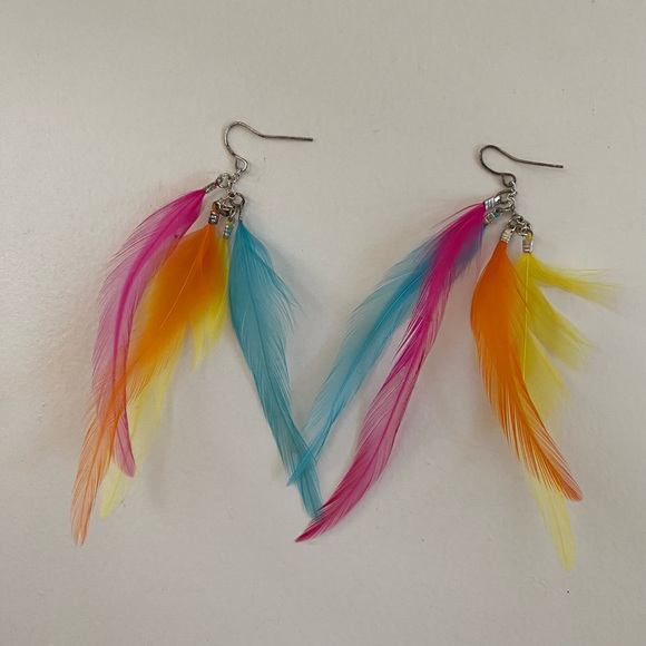 Pair of Justice Feather Earrings - Picture 3 of 8
